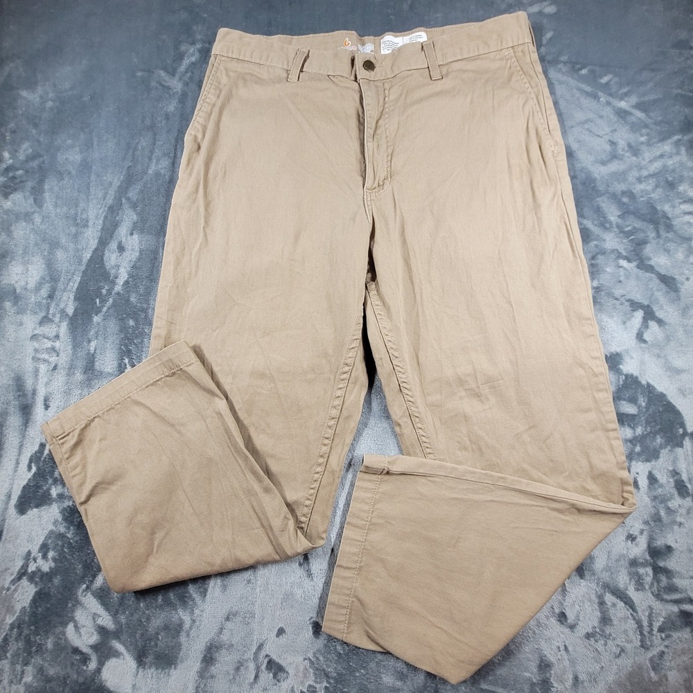 Lapco FR Mens Flame Resistant Work Pants Khaki Tan 38x30 CAT 2 NFPA 2112 Cotton